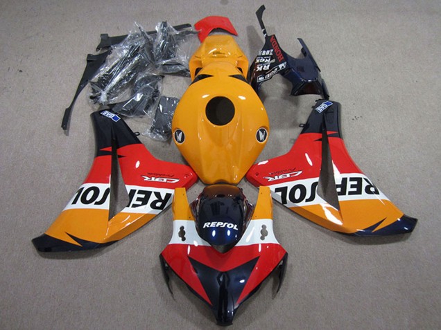 Descuento Kits Carenados Moto Honda CBR1000RR 2008-2011 - Naranja Blanco Rojo Negro Brillante Repsol
