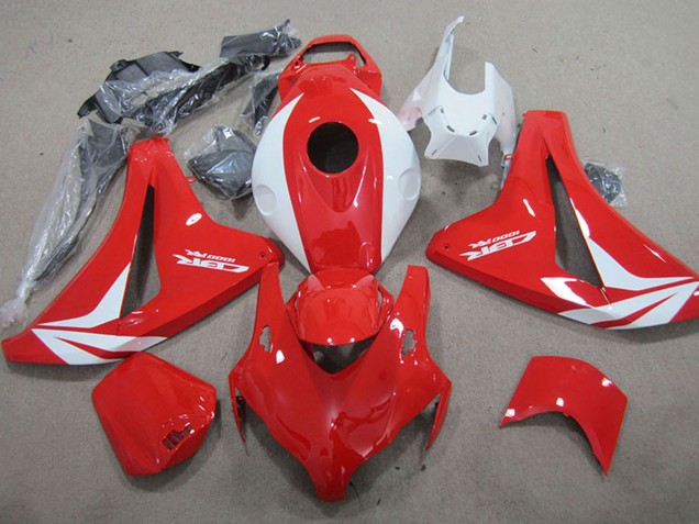 Descuento Carenados Moto Honda CBR1000RR 2008-2011 - Blanco Rojo Fireblade