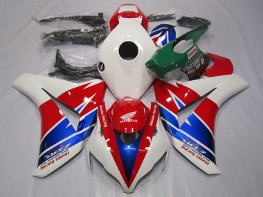 Descuento Carenados Moto Honda CBR1000RR 2008-2011 - Blanco Rojo Azul Carrera