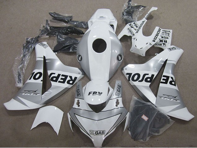Descuento Carenado Moto Honda CBR1000RR 2008-2011 - Blanco Plata Negro Repsol