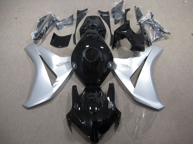 Descuento Carenados Moto Honda CBR1000RR 2008-2011 - Plata Negro Brillante Fireblade