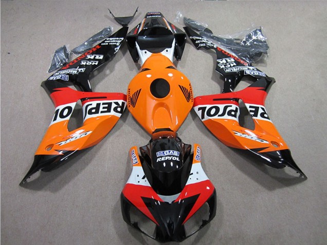 Descuento Kits Carenados Moto Honda CBR1000RR 2006-2007 - Naranja Blanco Rojo Negro Brillante Repsol