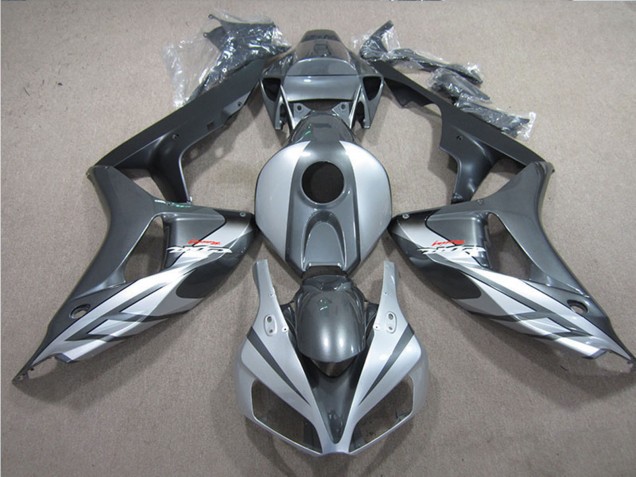 Descuento Carenados Moto Honda CBR1000RR 2006-2007 - Plata Gris Negro Mate Fireblade