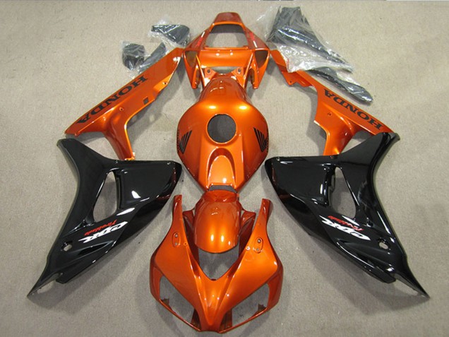 Descuento Carenados Moto Honda CBR1000RR 2006-2007 - Naranja Negro Brillante