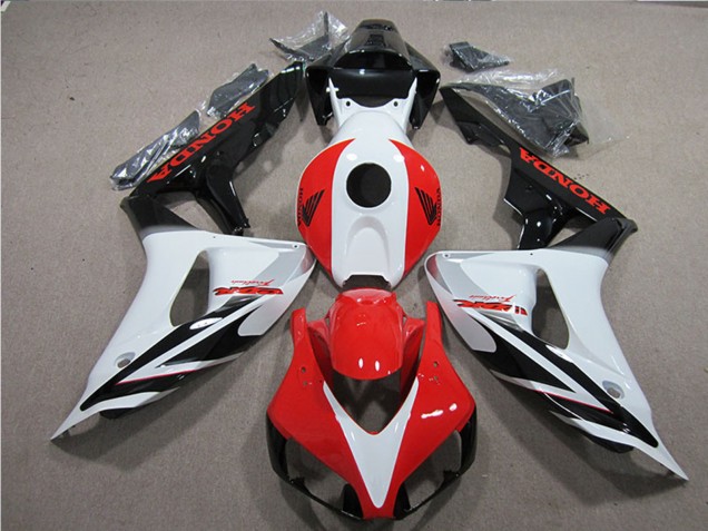 Descuento Carenados Moto Honda CBR1000RR 2006-2007 - Blanco Rojo Negro Brillante Fireblade