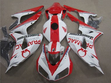 Descuento Carenados Moto Honda CBR1000RR 2006-2007 - Blanco Rojo Pramac Bridgestone