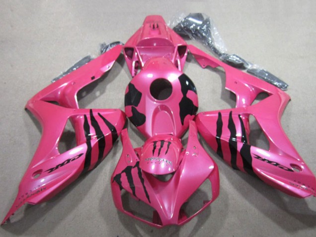 Descuento Carenados Moto Honda CBR1000RR 2006-2007 - Rosa Negro Monstruo