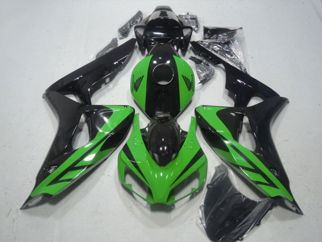 Descuento Carenado Moto Honda CBR1000RR 2006-2007 - Verde Negro Brillante