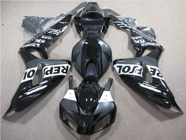 Descuento Carenados Moto Honda CBR1000RR 2006-2007 - Negro Brillante Gris Blanco Repsol