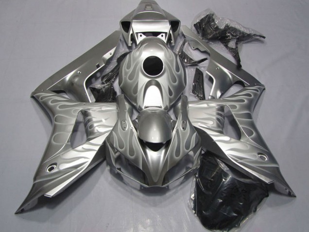 Descuento Carenados Moto Honda CBR1000RR 2006-2007 - Plata Blanco Llama