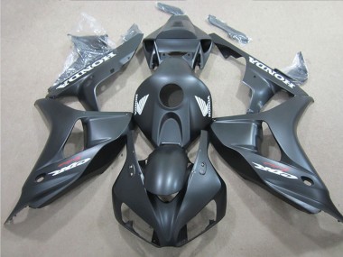 Descuento Carenados Moto Honda CBR1000RR 2006-2007 - Negro Mate Blanco Calcomanía
