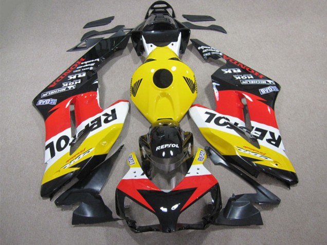 Descuento Carenado Moto Honda CBR1000RR 2004-2005 - Amarillo Blanco Rojo Negro Brillante Repsol