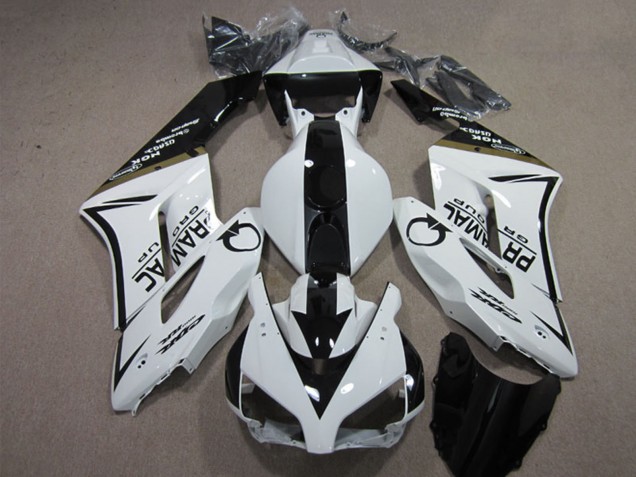 Descuento Carenados Moto Honda CBR1000RR 2004-2005 - Blanco Negro Brillante Pramac
