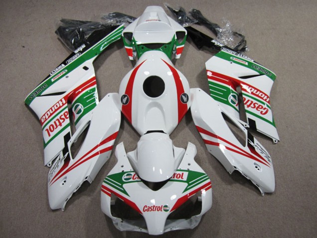 Descuento Carenados Moto Honda CBR1000RR 2004-2005 - Blanco Rojo Verde Castrol