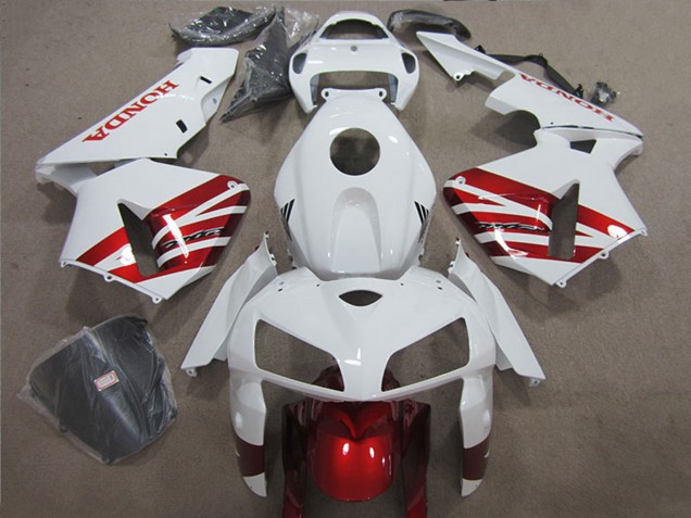 Descuento Carenado Moto Honda CBR1000RR 2004-2005 - Blanco Rojo Negro