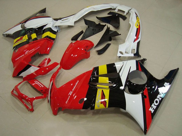 Descuento Carenados Moto Honda CBR600 F3 1995-1996 - Blanco Rojo Amarillo Negro Brillante