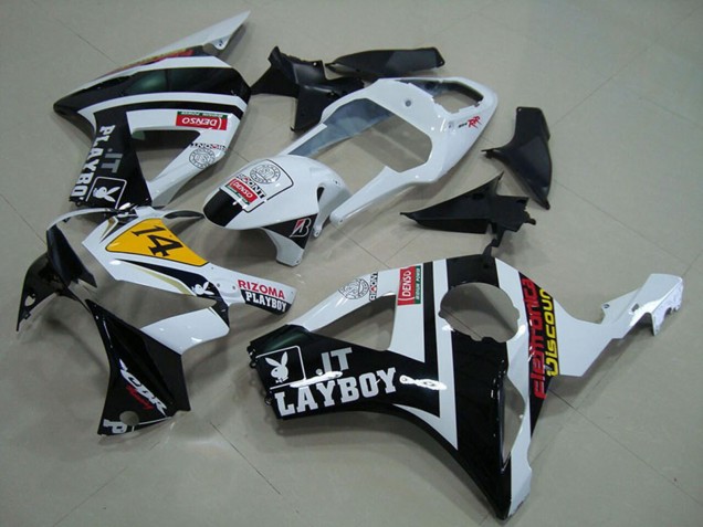 Descuento Carenados Moto Honda CBR900RR 954 2002-2003 - Blanco Amarillo Negro Brillante Rizoma Playboy 14