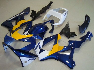 Descuento Carenados Moto Honda CBR900RR 929 2000-2001 - Blanco Azul Amarillo