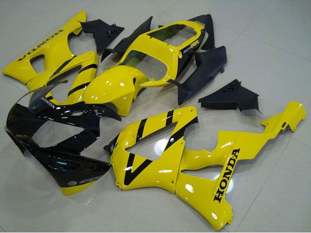 Descuento Carenado Moto Honda CBR900RR 929 2000-2001 - Amarillo Negro Brillante