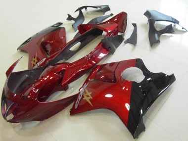 Descuento Carenados Moto Honda CBR1100XX Blackbird 1996-2007 - Rojo Caramelo Negro Brillante