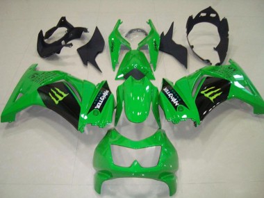 Descuento Carenados Moto Kawasaki ZX250R 2008-2012 - Verde Negro Monstruo