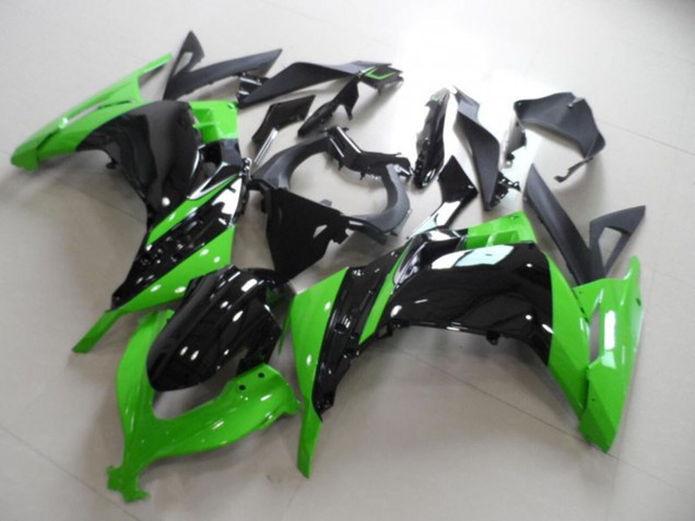 Descuento Carenado Moto Kawasaki ZX300R 2013-2018 - Verde Negro Brillante