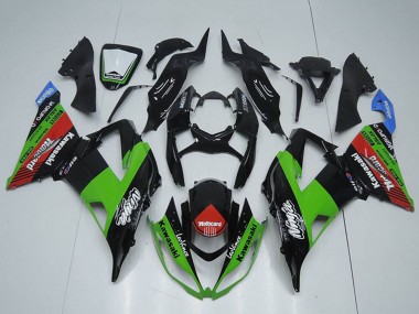 Descuento Carenados Moto Kawasaki ZX6R 2013-2018 - Negro Brillante Verde Rojo Azul Motocard