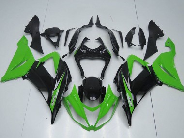 Descuento Kits Carenados Moto Kawasaki ZX6R 2013-2018 - Verde Negro Brillante