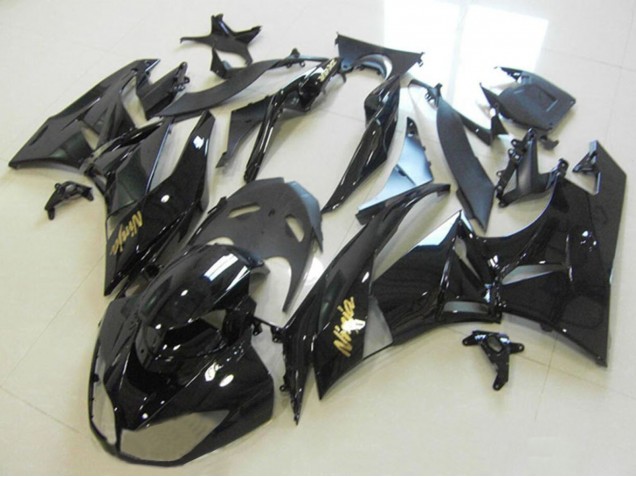 Descuento Carenados Moto Kawasaki ZX6R 2013-2018 - Negro Brillante Oro Ninja