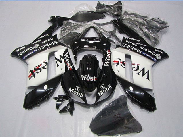 Descuento Carenados Moto Kawasaki ZX6R 2007-2008 - Negro West Mobil