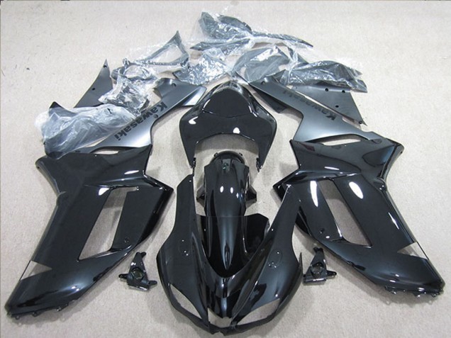 Descuento Carenados Moto Kawasaki ZX6R 2007-2008 - Negro Plata
