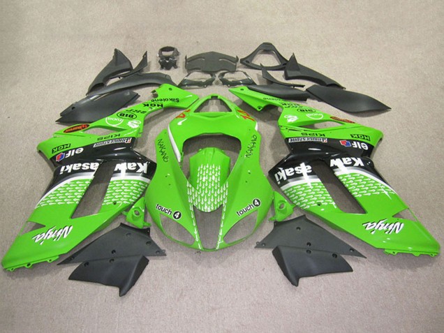 Descuento Carenados Moto Kawasaki ZX6R 2007-2008 - Verde Touch4 4