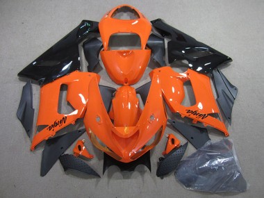 Descuento Kits Carenado Moto Kawasaki ZX6R 2005-2006 - Naranja Negro