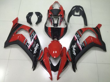 Descuento Carenados Moto Kawasaki ZX10R 2016-2020 - Rojo Granate Negro Brillante Blanco