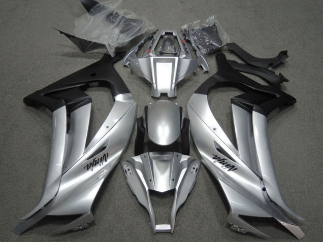 Descuento Carenados Moto Kawasaki ZX10R 2011-2015 - Plata Negro Mate