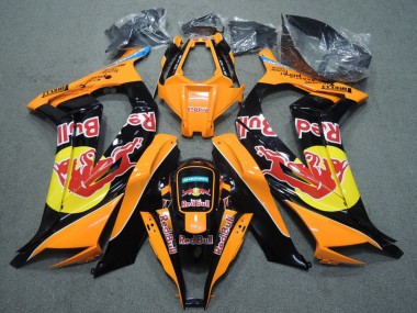 Descuento Carenados Moto Kawasaki ZX10R 2011-2015 - Naranja Negro Rojo Bull
