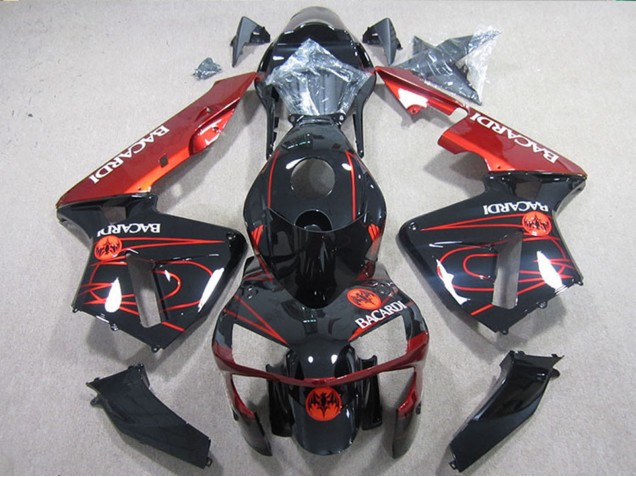 Descuento Carenados Moto Kawasaki ZX10R 2004-2005 - Negro Rojo Racardi