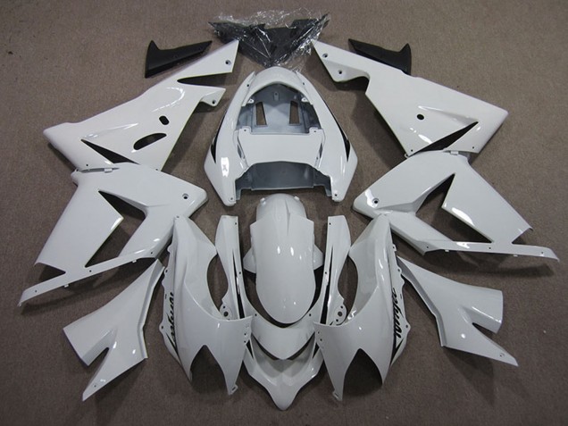 Descuento Carenados Moto Kawasaki ZX10R 2004-2005 - Blanco Negro Calcomanía