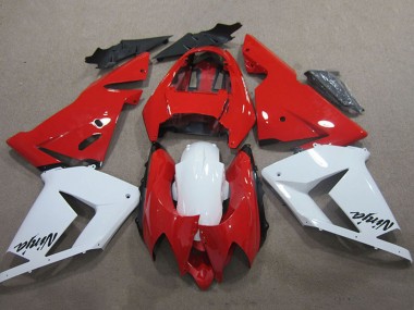 Descuento Carenados Moto Kawasaki ZX10R 2004-2005 - Rojo Blanco Ninja
