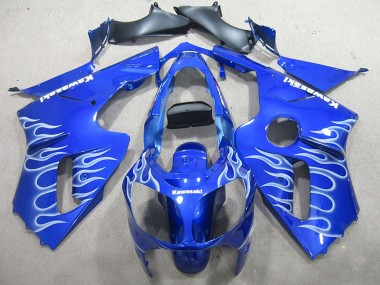 Descuento Carenados Moto Kawasaki ZX12R 2002-2006 - Azul Blanco Llama