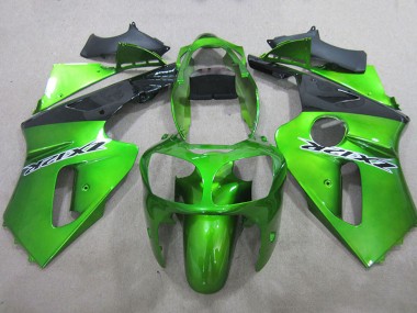 Descuento Carenados Moto Kawasaki ZX12R 2000-2001 - Verde Negro Mate