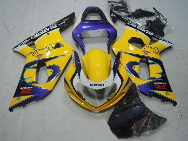 Descuento Carenados Moto Suzuki GSXR 600 2001-2003 - Amarillo Púrpura Negro