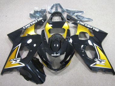 Descuento Carenados Moto Suzuki GSXR 600 2004-2005 - Negro Brillante Amarillo