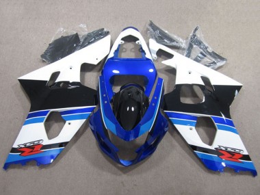 Descuento Carenados Moto Suzuki GSXR 600 2004-2005 - Blanco Azul Negro Rojo