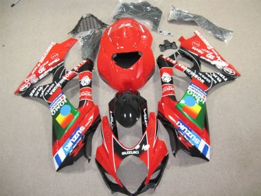 Descuento Carenados Moto Suzuki GSXR 600 2004-2005 - Rojo Azul Verde Negro JOMO