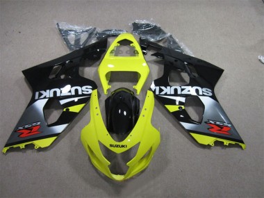 Descuento Carenados Moto Suzuki GSXR 600 2004-2005 - Amarillo Plata Negro Rojo