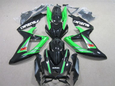 Descuento Carenados Moto Suzuki GSXR 600 2006-2007 - Verde Negro Brillante Rojo