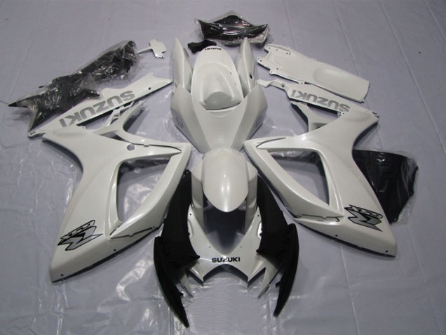 Descuento Carenado Moto Suzuki GSXR 600 2006-2007 - Blanco