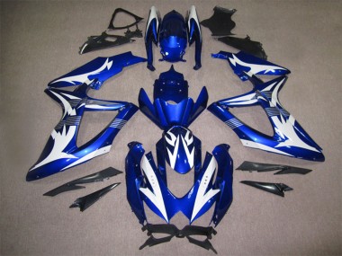 Descuento Carenados Moto Suzuki GSXR 600 2008-2010 - Blanco Azul