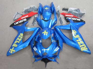 Descuento Carenados Moto Suzuki GSXR 600 2008-2010 - Azul Amarillo Rojo Negro Rizla Motul